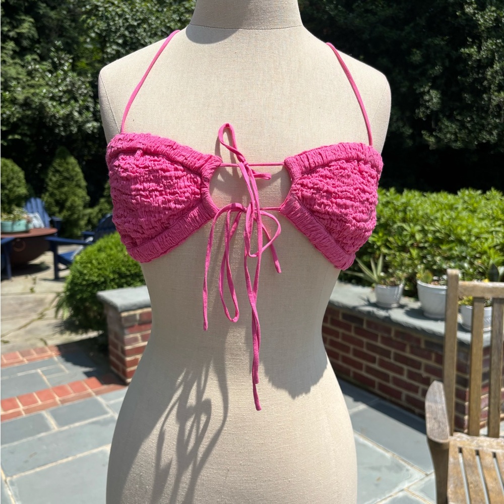 Bebe Hot Pink Bikini Top